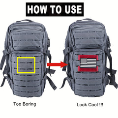 4pcs Molle Patch Panel with American Flag Patch