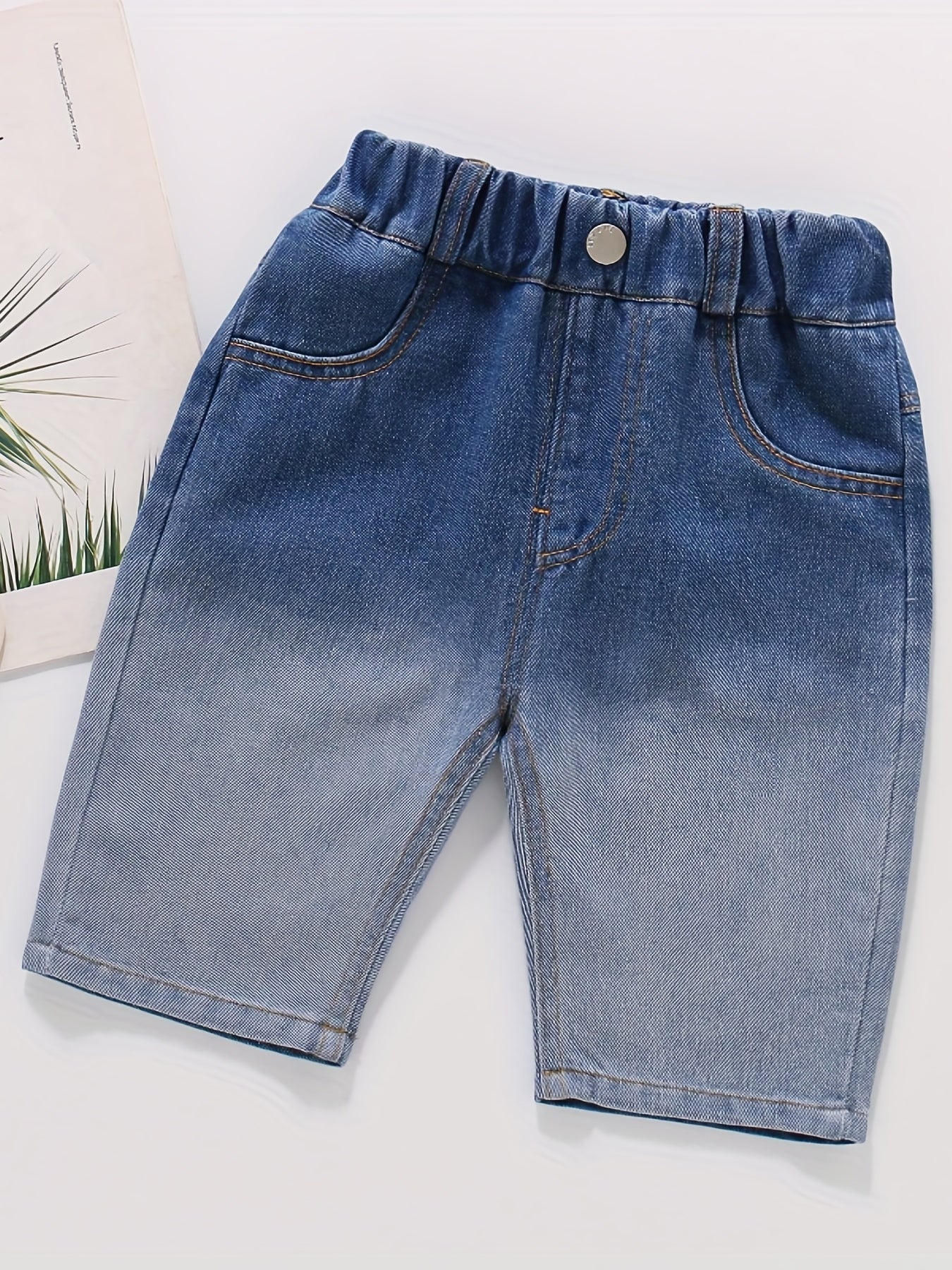 Toddler Boys Gradient Casual Denim Shorts Kids Summer Clothes