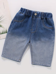 Toddler Boys Gradient Casual Denim Shorts Kids Summer Clothes