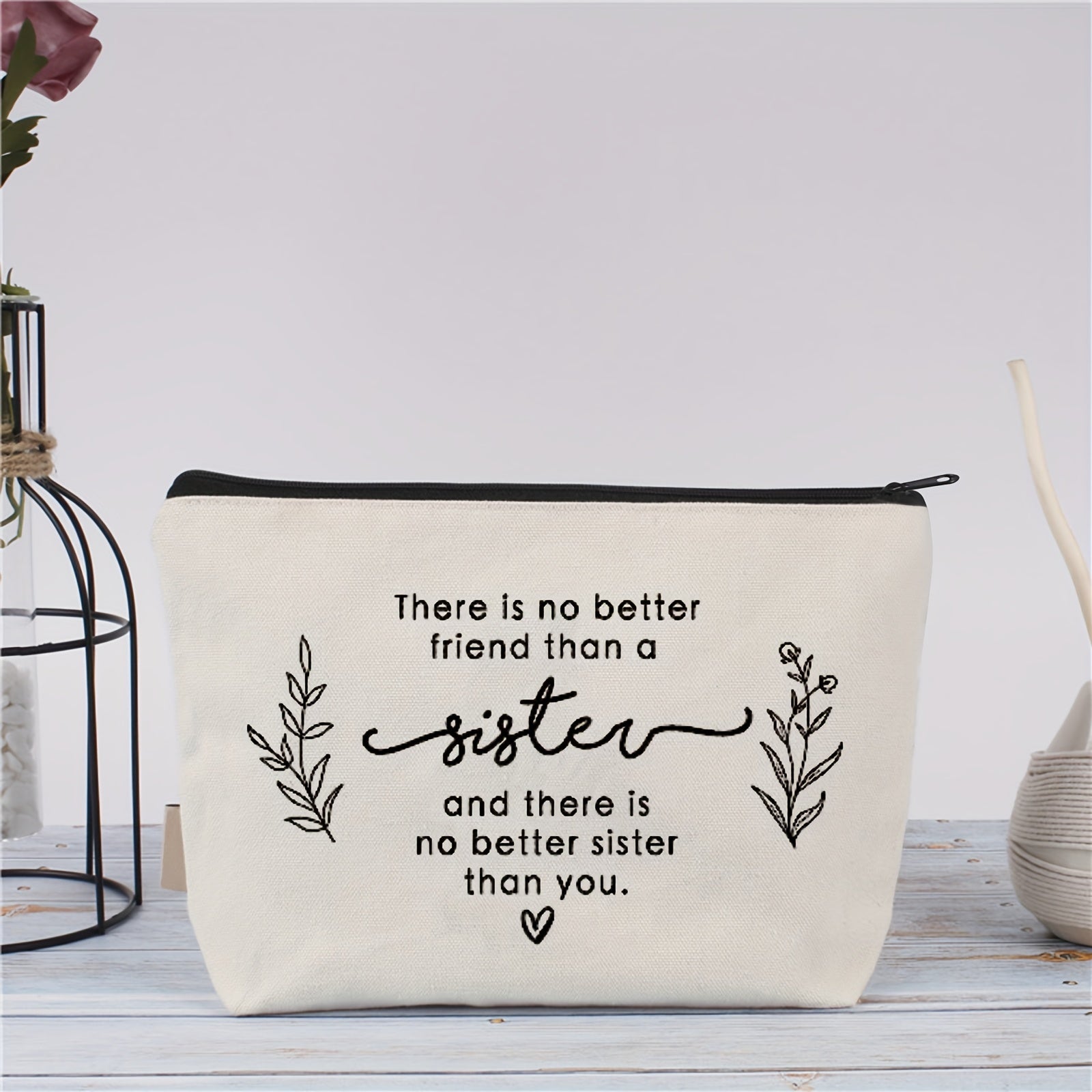 Sisters Makeup Bag No Better Than Sister Travel Bag Women Sisters Christmas Gift