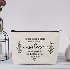 Sisters Makeup Bag No Better Than Sister Travel Bag Women Sisters Christmas Gift