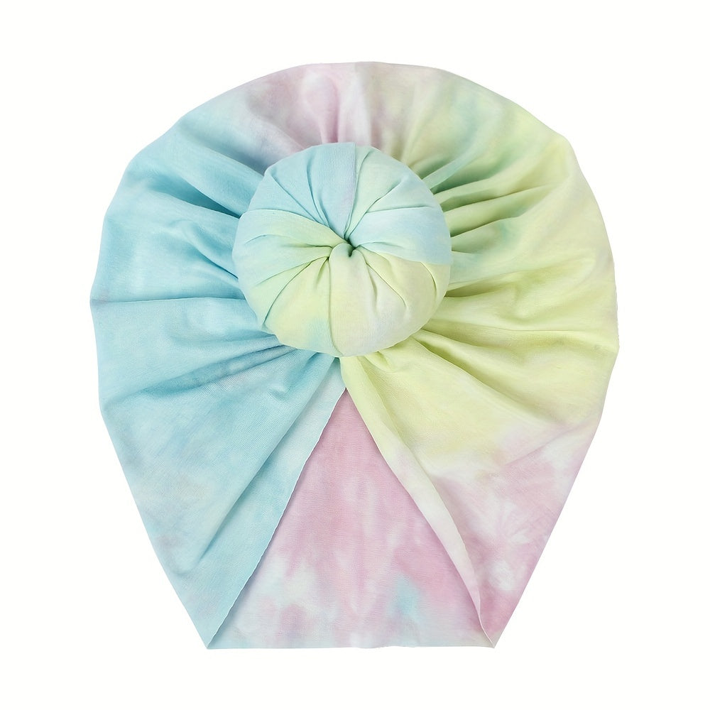 Summer Baby Boho Tie Dye Donut Pullover Hat
