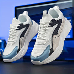 Men's Lace-up Mesh Chunky Sneakers Athletic Shoes