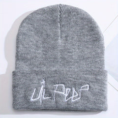 Embroidery Knitted Hat Warm Pullover Mens Hat Hip hop Cold Hat