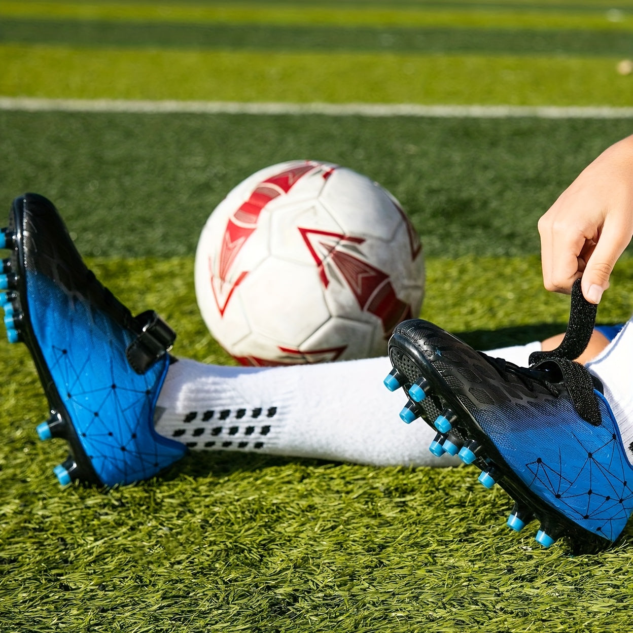 Boy's Non Slip Soccer Cleats with Spikes - Professional Outdoor Shoes