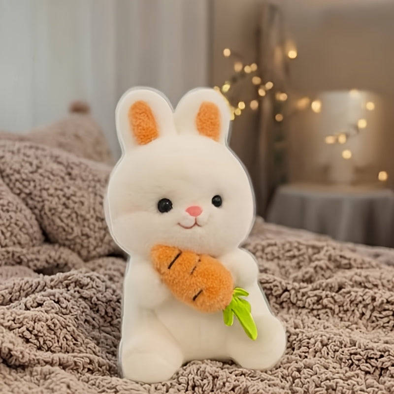 Cute Rabbit Plush Toy with Carrot Soft Stuffed Animal