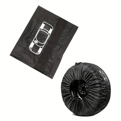 1pc Tire Cover Spare Tire Cover Polyester Fiber Dustproof Waterproof Bag