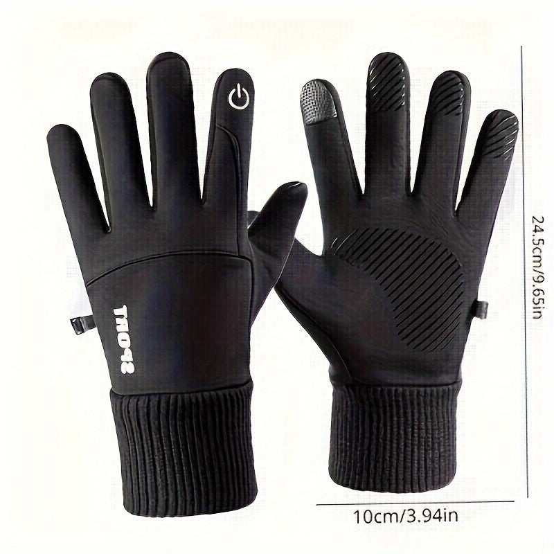 Waterproof Men's Gloves Windproof Touchscreen Winter Gloves