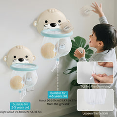 Baby and Toddler Bathroom Play Toys Otter Net Basket Floating Ball Bath Time Fun