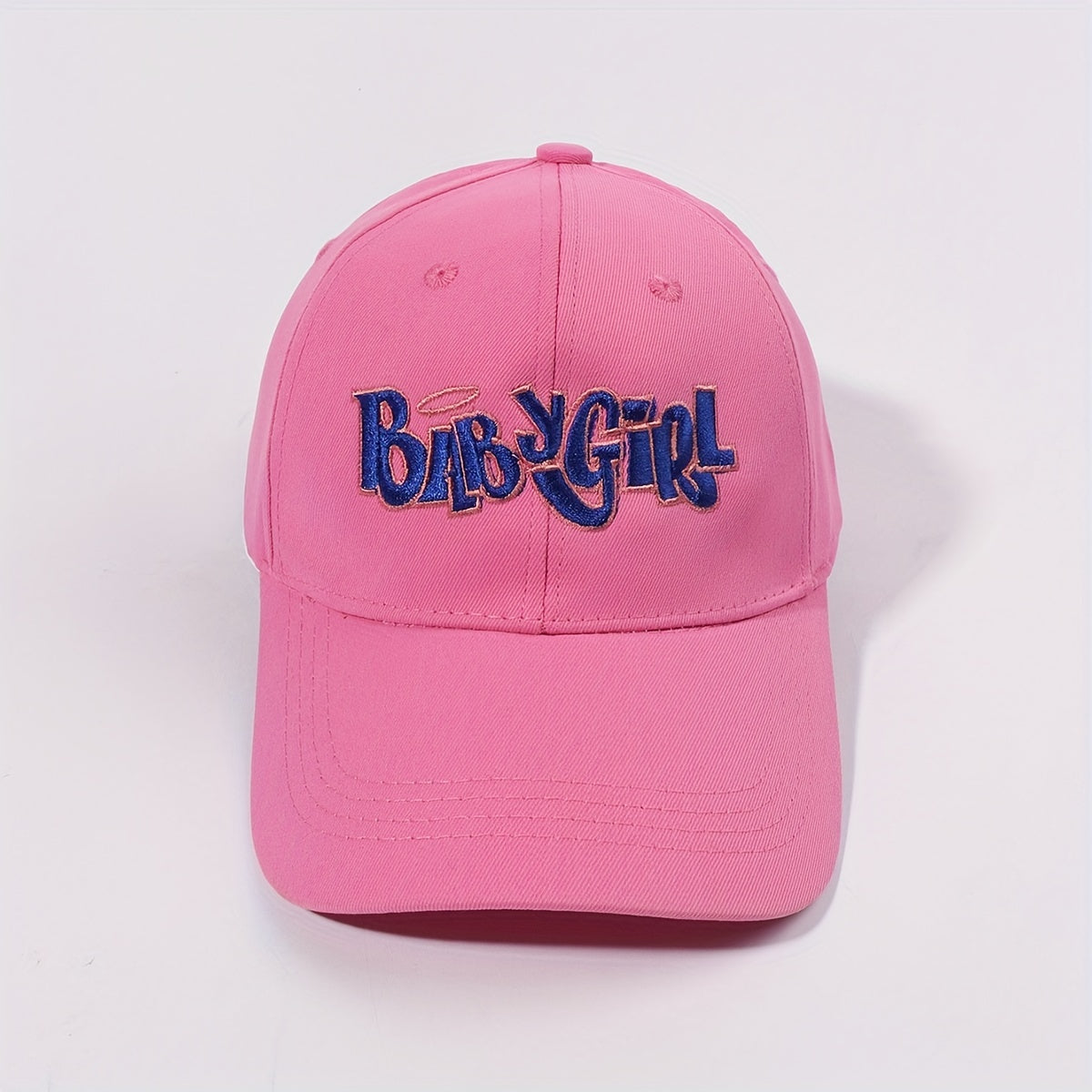 Pink Baby Girl Embroidered Cap Casual Dad Hat Sunscreen