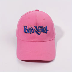 Pink Baby Girl Embroidered Cap Casual Dad Hat Sunscreen