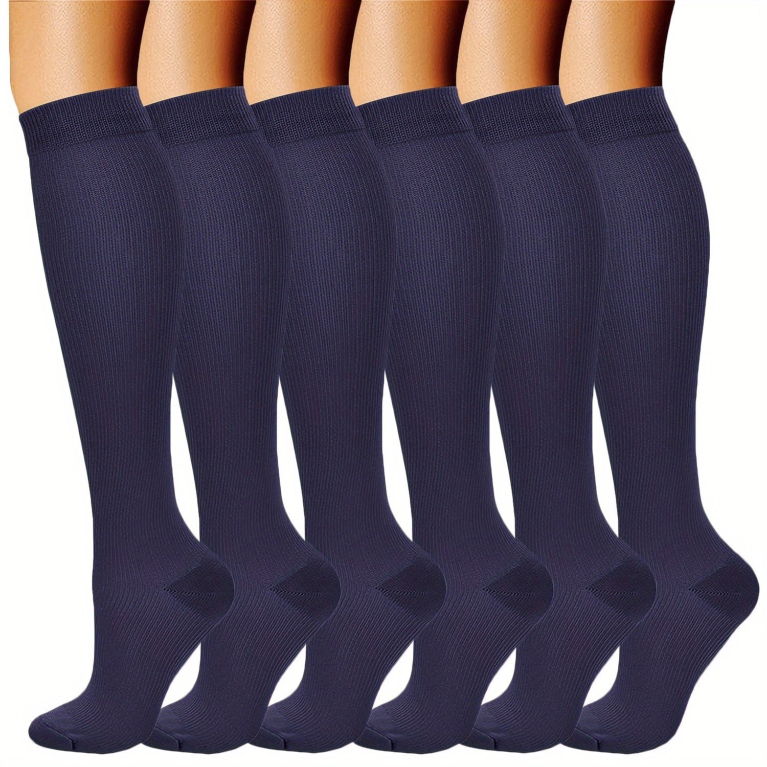 Compression Socks for Women & Men 15-20 mmHg Knee High Stockings