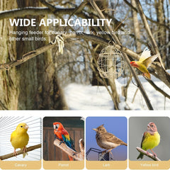 Metal Bird Suet Holder Hanging Feeder For Garden