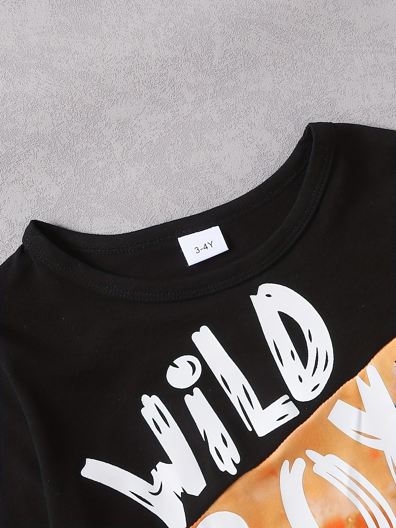Toddler Boy's Tie Dye Sweatshirt & Sweatpants Set WILD BOY Print