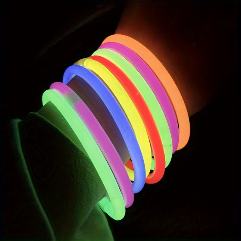 Neon Glow Sticks Bracelets Necklaces for Party