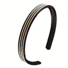 3pcs Rhinestone Headbands Toothed Non Slip Head Wear Hair Accessories