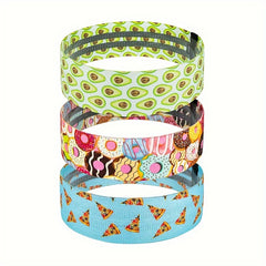 Food Printed Yoga Resistance Bands Elastic Stretching Tension Bands