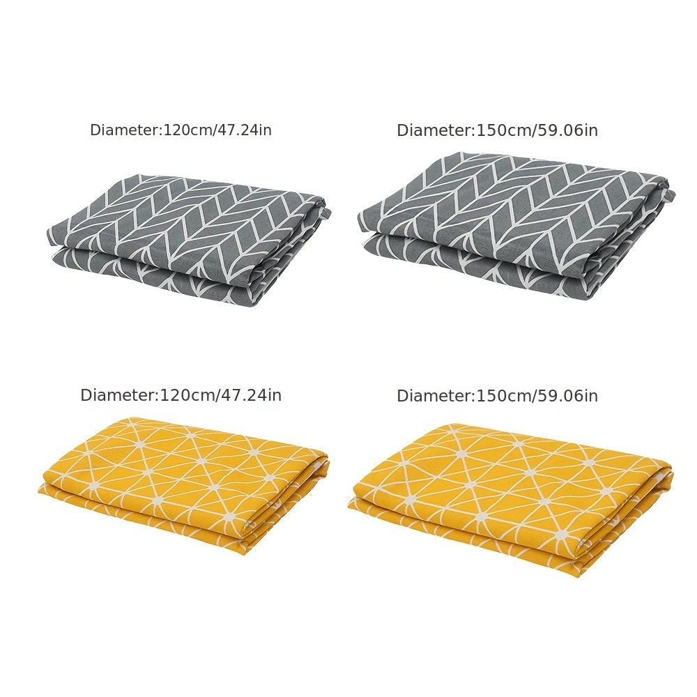 Washable Decorative Tablecloth for Indoor/Outdoor Use - Gray - 119x149