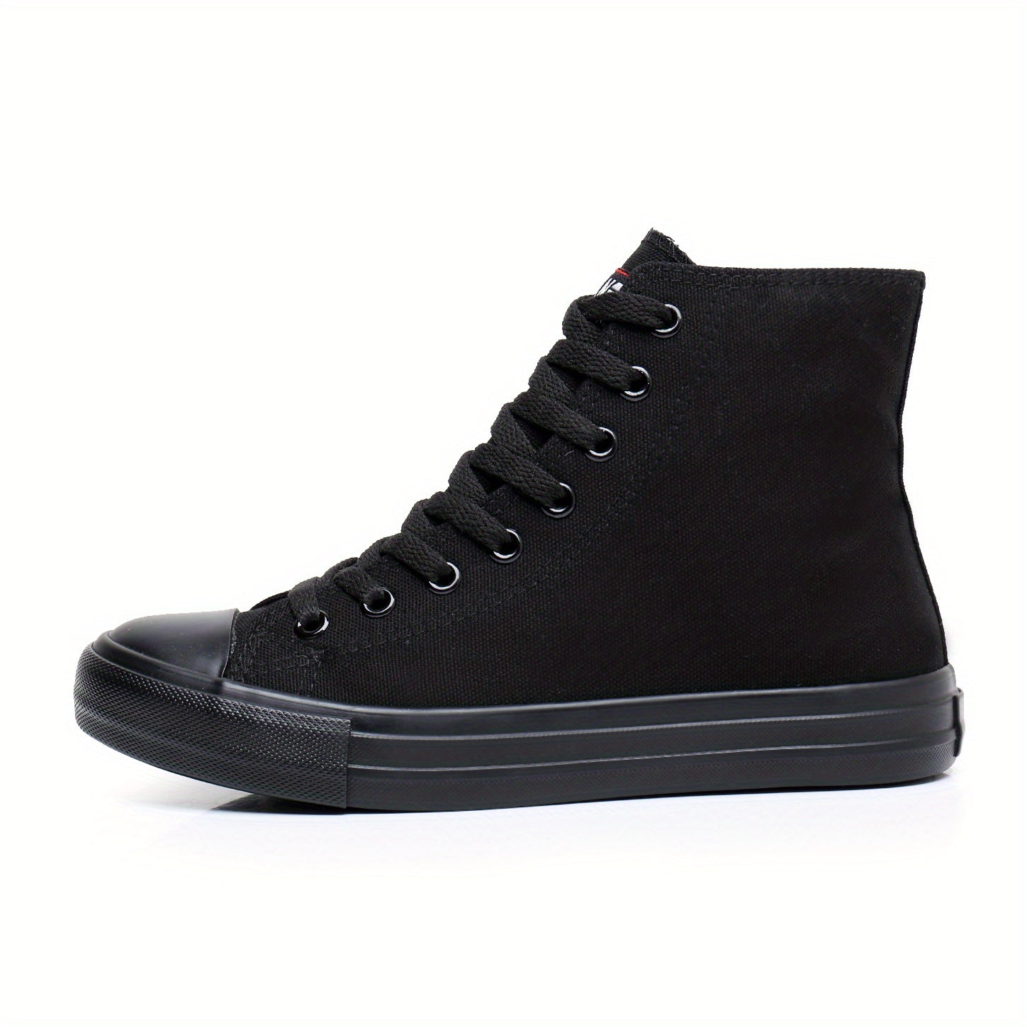 Women's High Top Canvas Lace Up Flat Skate Shoes