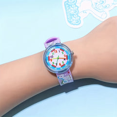 Cartoon Rainbow Little Horse Children's Watch Bee Dolphin Silicone Quartz Watch