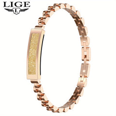 LIGE Smart Bracelet Square Watch Step Counting Alarm Clock Remote Camera