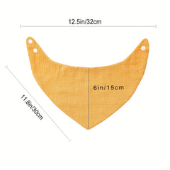 8pcs Muslin Baby Bandana Drool Bibs 100 Cotton Absorbent Bibs Set For Baby Girls