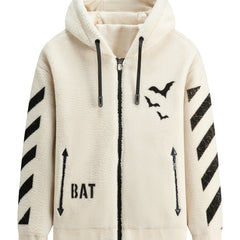 Hooded Fleece Thick Cardigan Jacket Coat