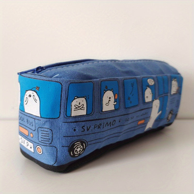 Canvas Pencil Case for School Supplies Storage