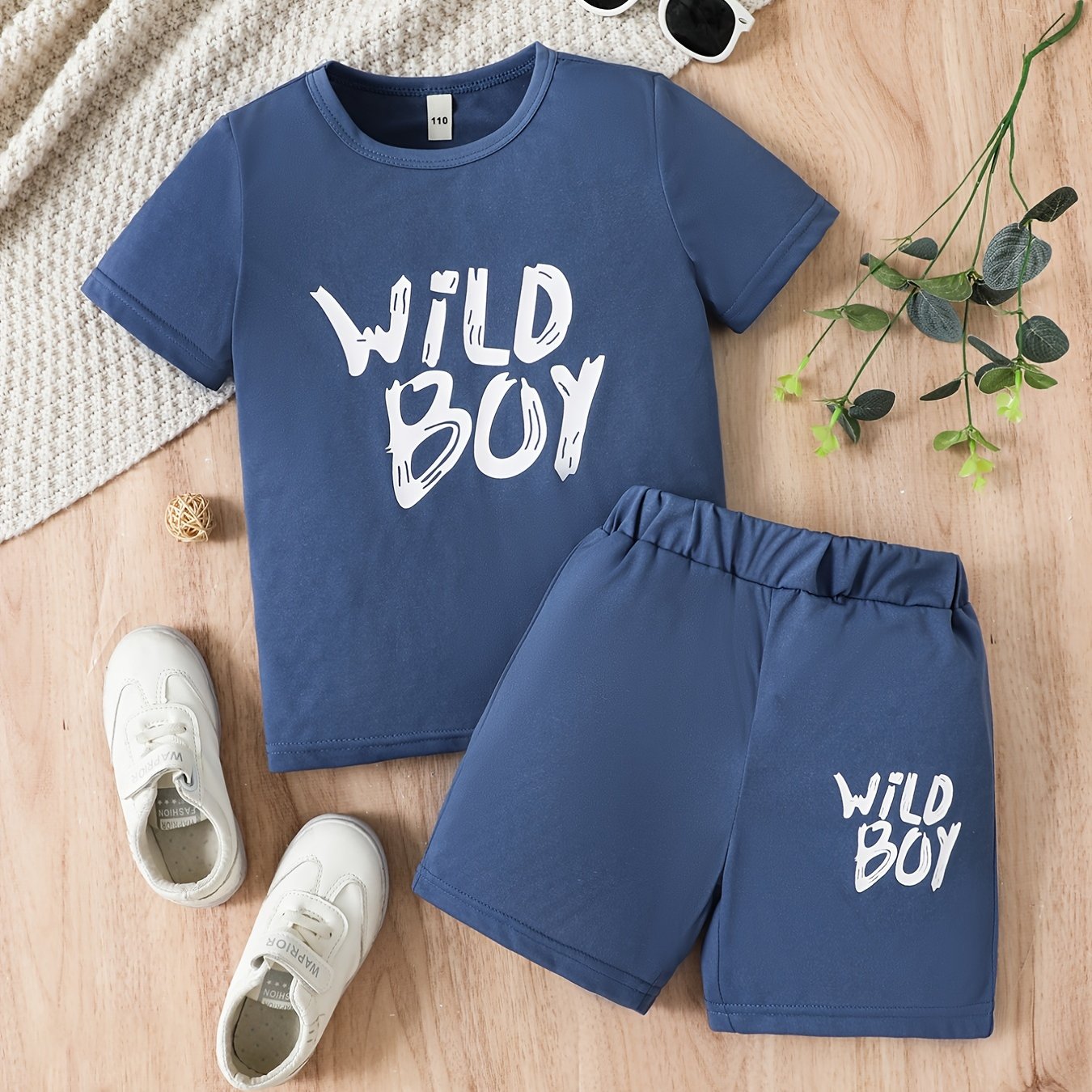 Boys Wild Boy Outfit Shorts & t shirt summer Kids