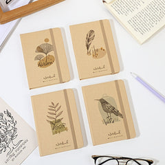 A5 Brown Paper Hardcover Journal with Lined Pages