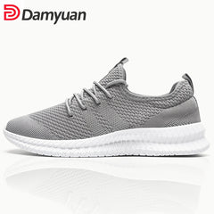 Comfortable Unisex Mesh Running Shoes Lace Up Outdoor Sneakers