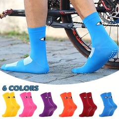 Non slip Cycling Socks Breathable Sweat absorbing Durable Sports Socks
