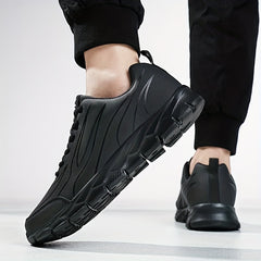 Men's Lace up Sneakers Anti skid Athletic Shoes