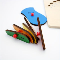 Kids Palm and Foot Wooden Puzzle Board Toy