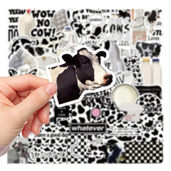 65pcs Cow Style Stickers DIY Waterproof Decoration Kit