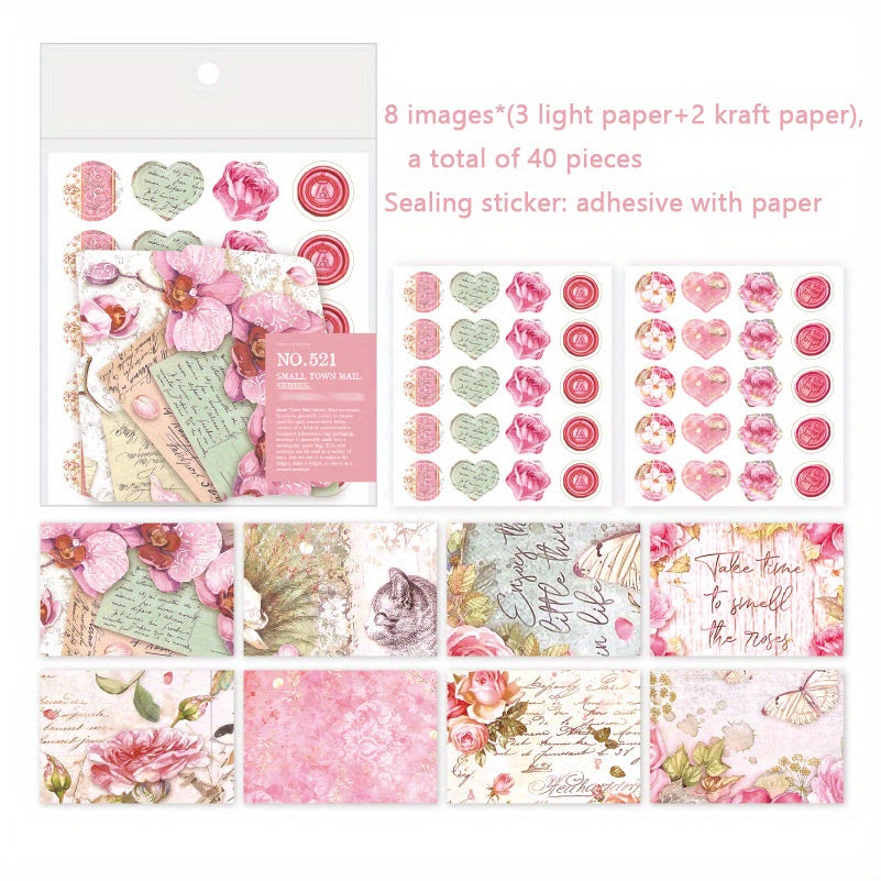 40pcs Mini Envelopes Gift Card Retro Business Card Storage