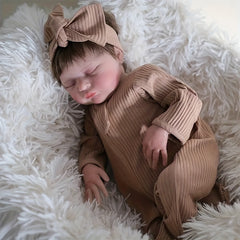 Lifelike 50 3D Painted Texture Sleep Regeneration Doll Soft Fabric Body
