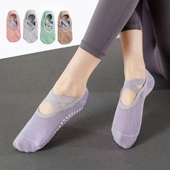 Yoga Grip Bottom Socks Non Slip Cushion