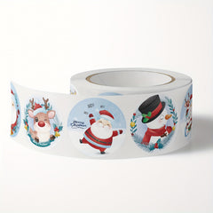 500pcs Christmas Santa Claus Elk Stickers Holiday