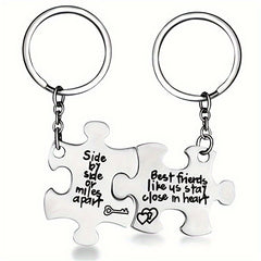 Bestie Gift Keychain Pendant for Car Keys Backpacks Wallets