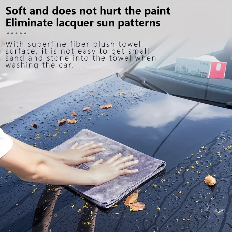Microfiber Car Wash Towel Absorbent Drying Cloth for Detailing and Cleaning