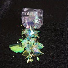 Colorful Holographic Foils for Nails Glitter Powder and Mylar Flakes