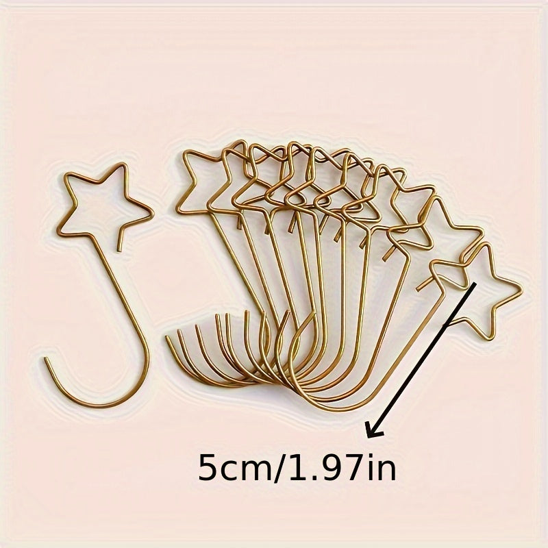 40pcs Star Hooks Christmas Ornament Hooks Family Decorations
