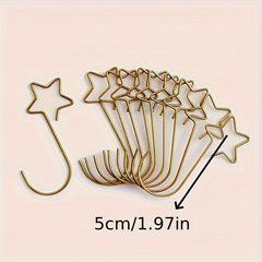 40pcs Star Hooks Christmas Ornament Hooks Family Decorations