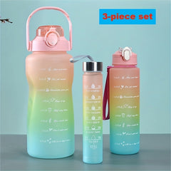 High Temp Resistant Gradient Water Cup 2000ml Leak-Proof Portable