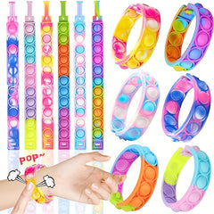 20pcs Pop Bubble Fidget Toy Bracelet Set