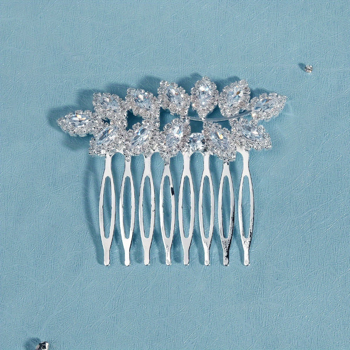Rhinestone Alloy Hair Comb Head Jewelry for Prom Birthday Party