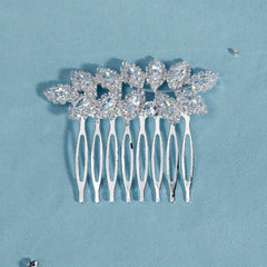 Rhinestone Alloy Hair Comb Head Jewelry for Prom Birthday Party