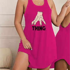 Halloween Lounge Dress Horror Sewing Hand Art