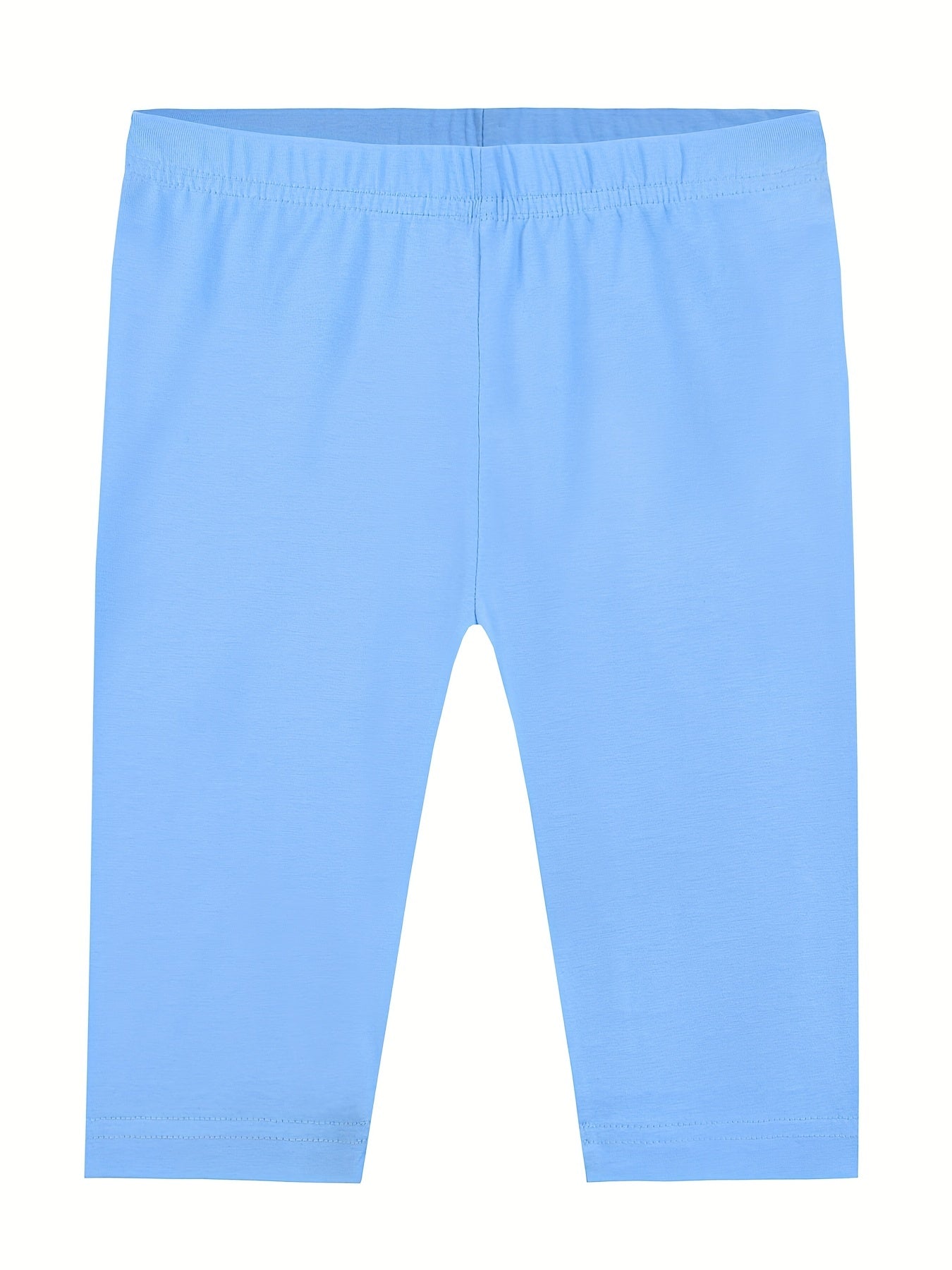 3pcs Girls Casual Elastic Waist Shorts Summer Spring